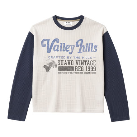 VALLEY HILLS RAGLAN WAFFLE