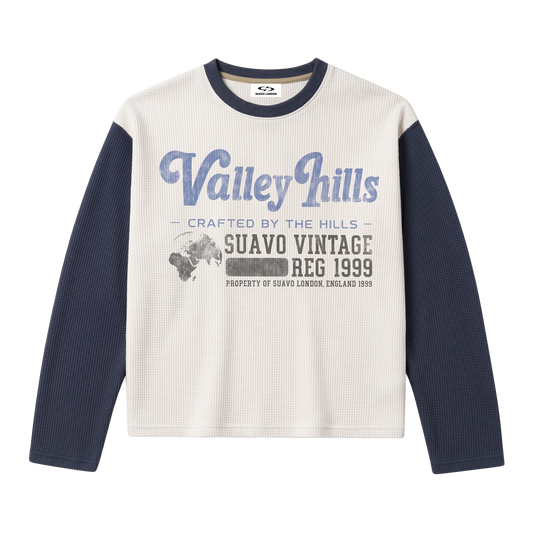 VALLEY HILLS RAGLAN WAFFLE