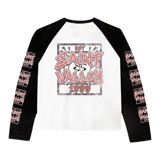 SAINT VALLEY RAGLAN WAFFLE