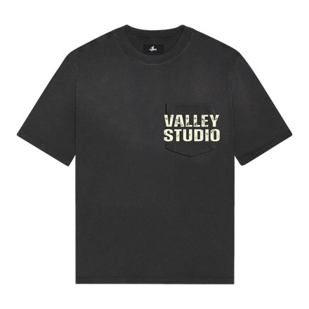 VALLEY STUDIO T-SHIRT - WASHED BLACK
