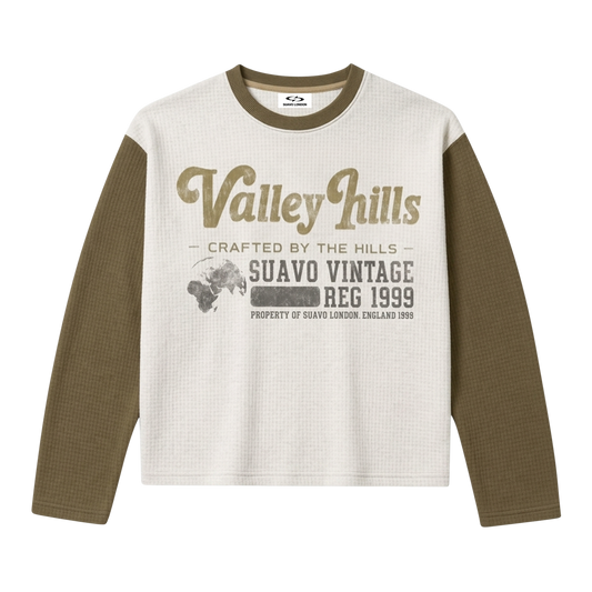 VALLEY HILLS RAGLAN WAFFLE