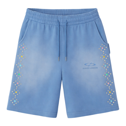 STUDDED SWEAT SHORTS