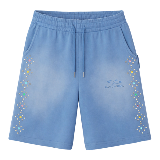 STUDDED SWEAT SHORTS