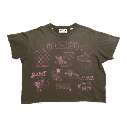VELVET BROWN T-SHIRT