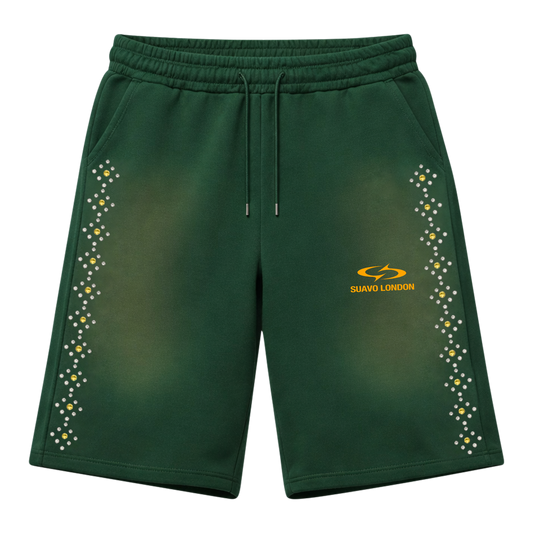 STUDDED SWEAT SHORTS