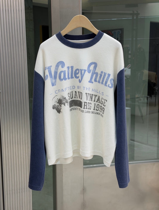 VALLEY HILLS RAGLAN WAFFLE