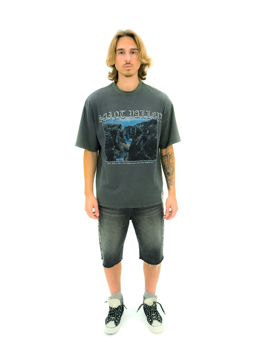 STUD DENIM JORTS