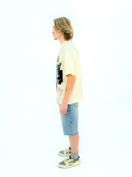 STUD DENIM JORTS