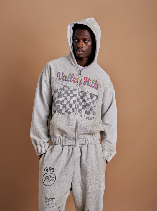 VALLEY HILLS ZIP-UP HOODIE