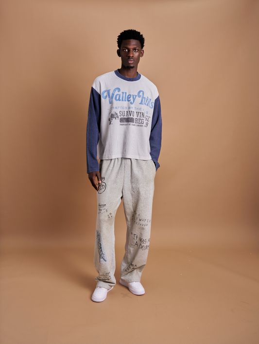 VALLEY HILLS RAGLAN WAFFLE