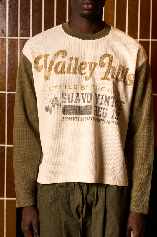 VALLEY HILLS RAGLAN WAFFLE