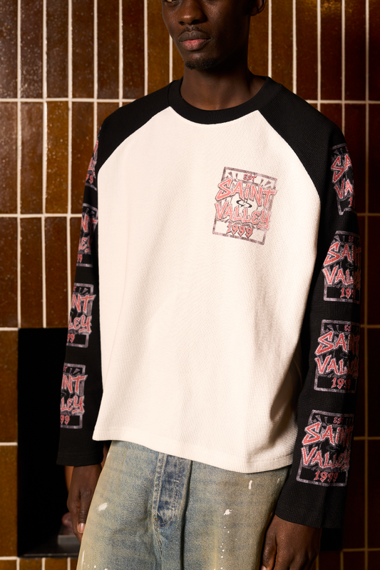SAINT VALLEY RAGLAN WAFFLE
