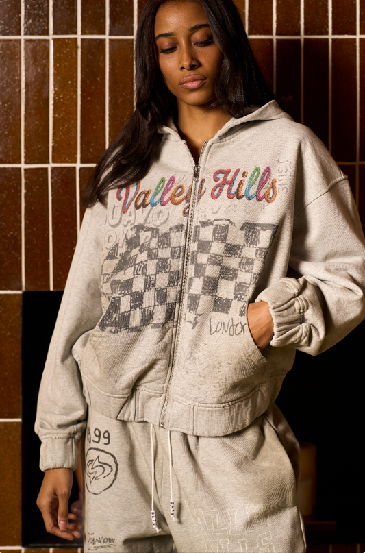 VALLEY HILLS ZIP-UP HOODIE
