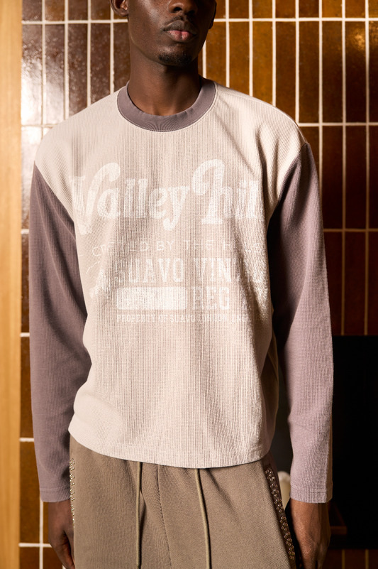 VALLEY HILLS RAGLAN WAFFLE