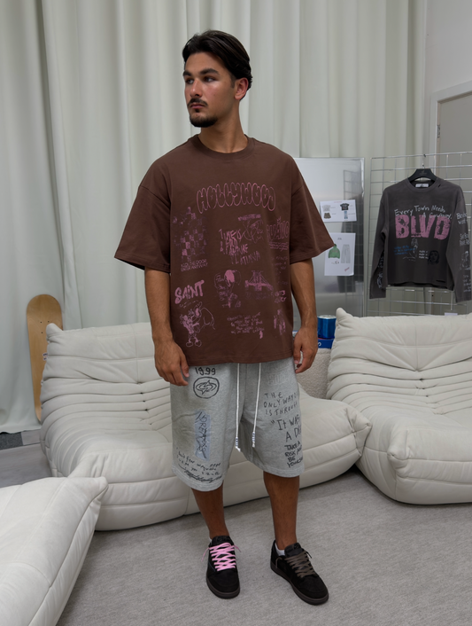 VELVET BROWN T-SHIRT