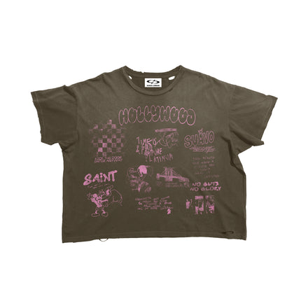 VELVET BROWN T-SHIRT