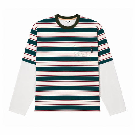 STRIPE POCKET LAYERED T-SHIRT