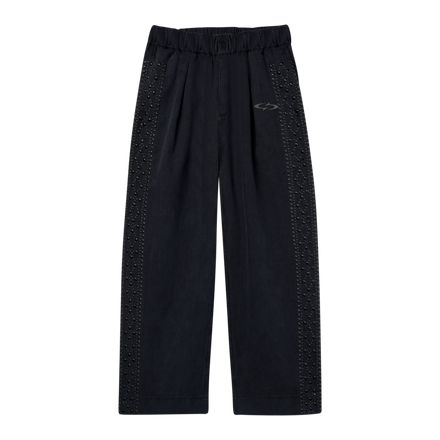 STUD PLEATED TROUSER