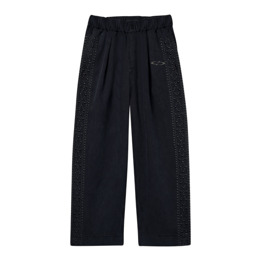 STUD PLEATED TROUSER